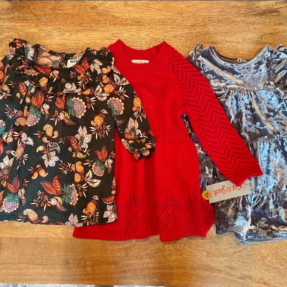 18-month Holiday dress bundle! Old Navy and Cat & Jack